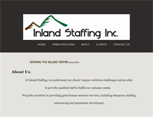 Tablet Screenshot of inlandstaffing.com